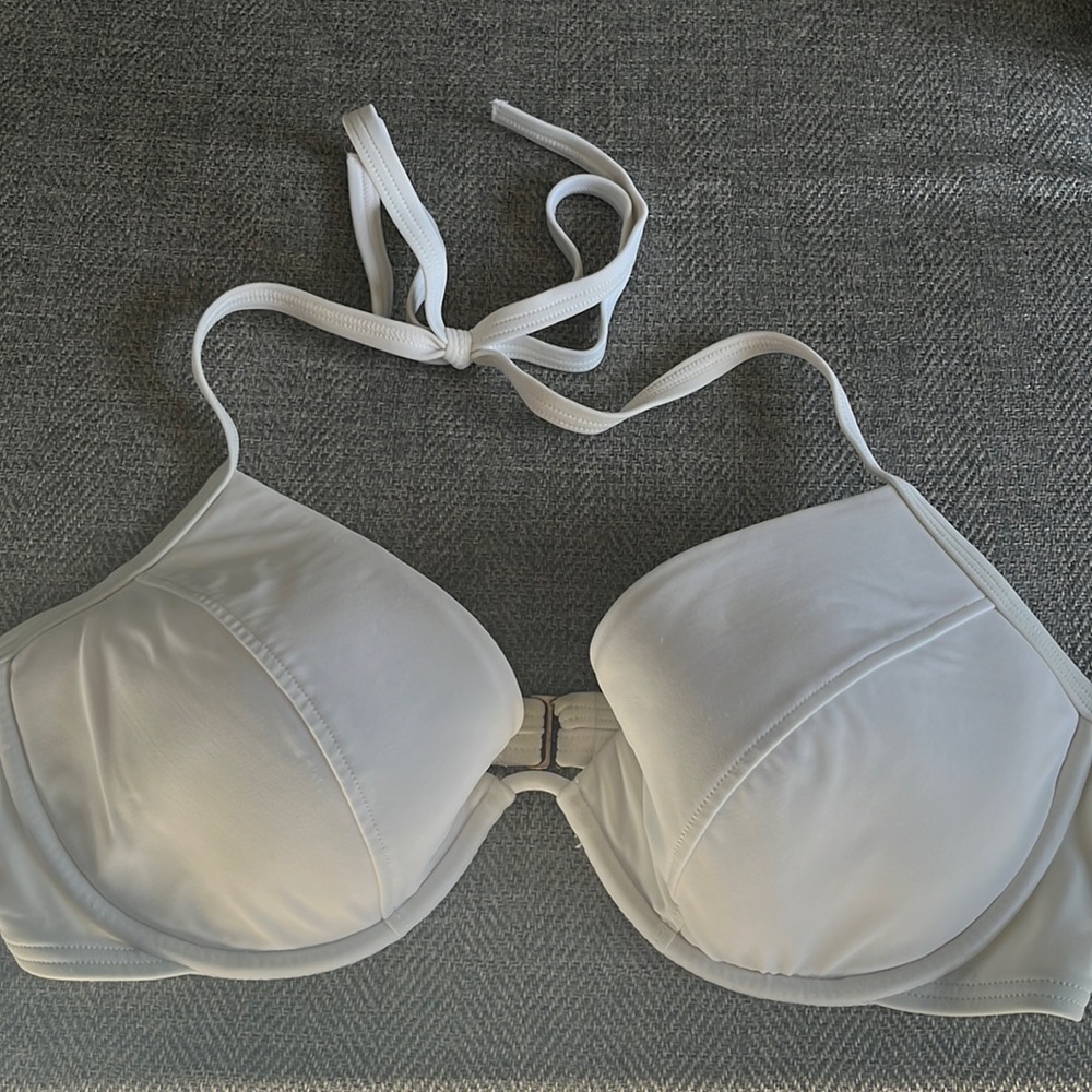 36D Victoria’s Secret bikini top and white